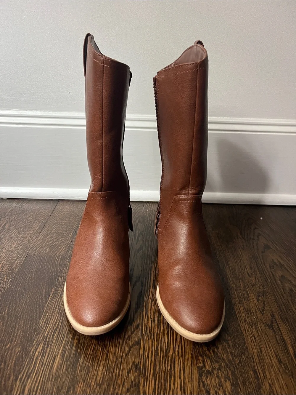 Cat & Jack Brown Tall Kids Boots
